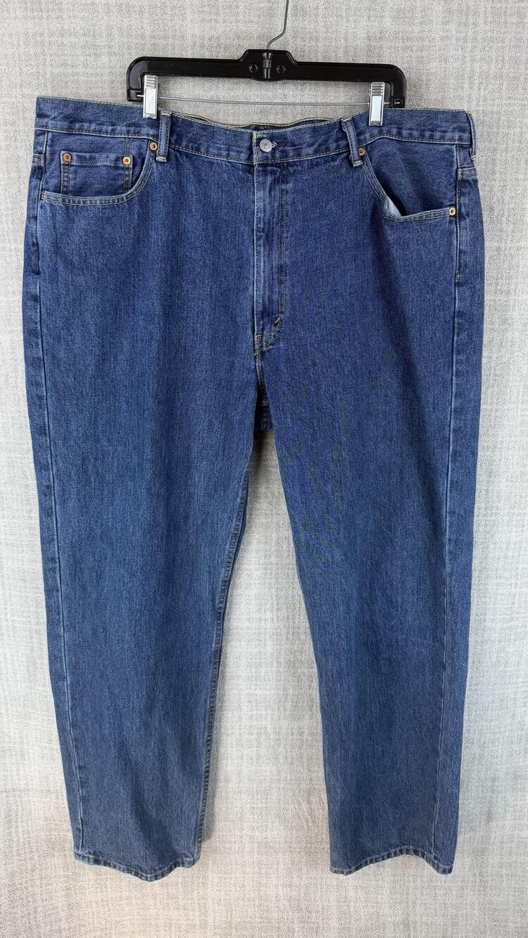 Levi's Jeans Mens 46x34 Blue Tapered Relaxed Fit 550 Medium Wash Denim